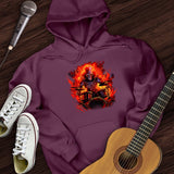 Fiery Drummer Guitar Hoodie
