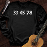 33-45-78 RPM Turntable Crewneck