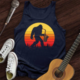 BigFoot Playing Sax Tank Top