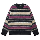 Blueberry & Cream Striped Sweater