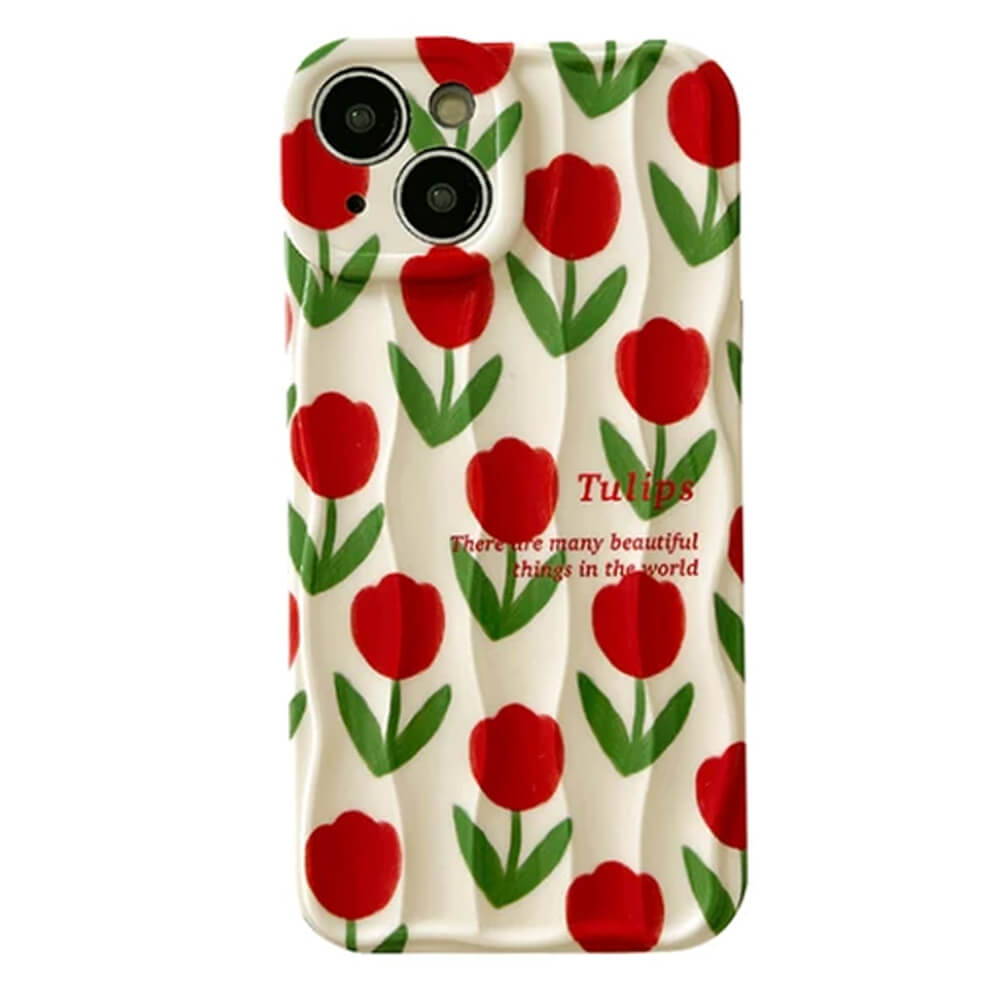 Red Tulips iPhone Case