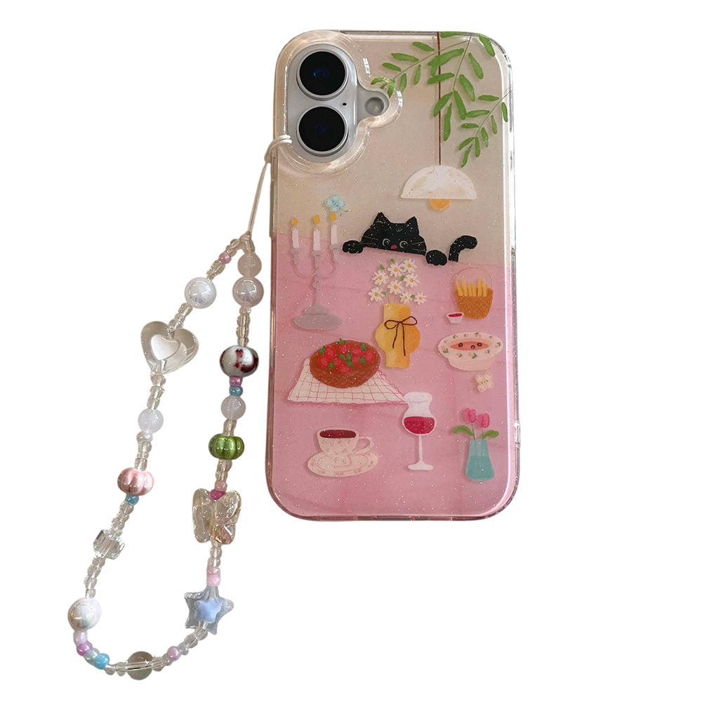 Sneaky Cat Aesthetic iPhone Case