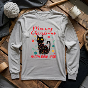 Meowy Christmas Long Sleeve T-shirt