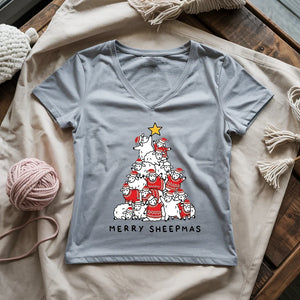 Merry Sheepmas Lady V-neck