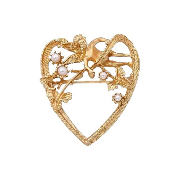 Vintage Aesthetic Angel Brooch