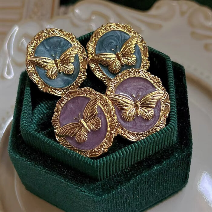 Vintage Style Butterfly Earrings