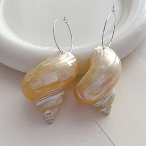 Vintage Style Seashell Earrings