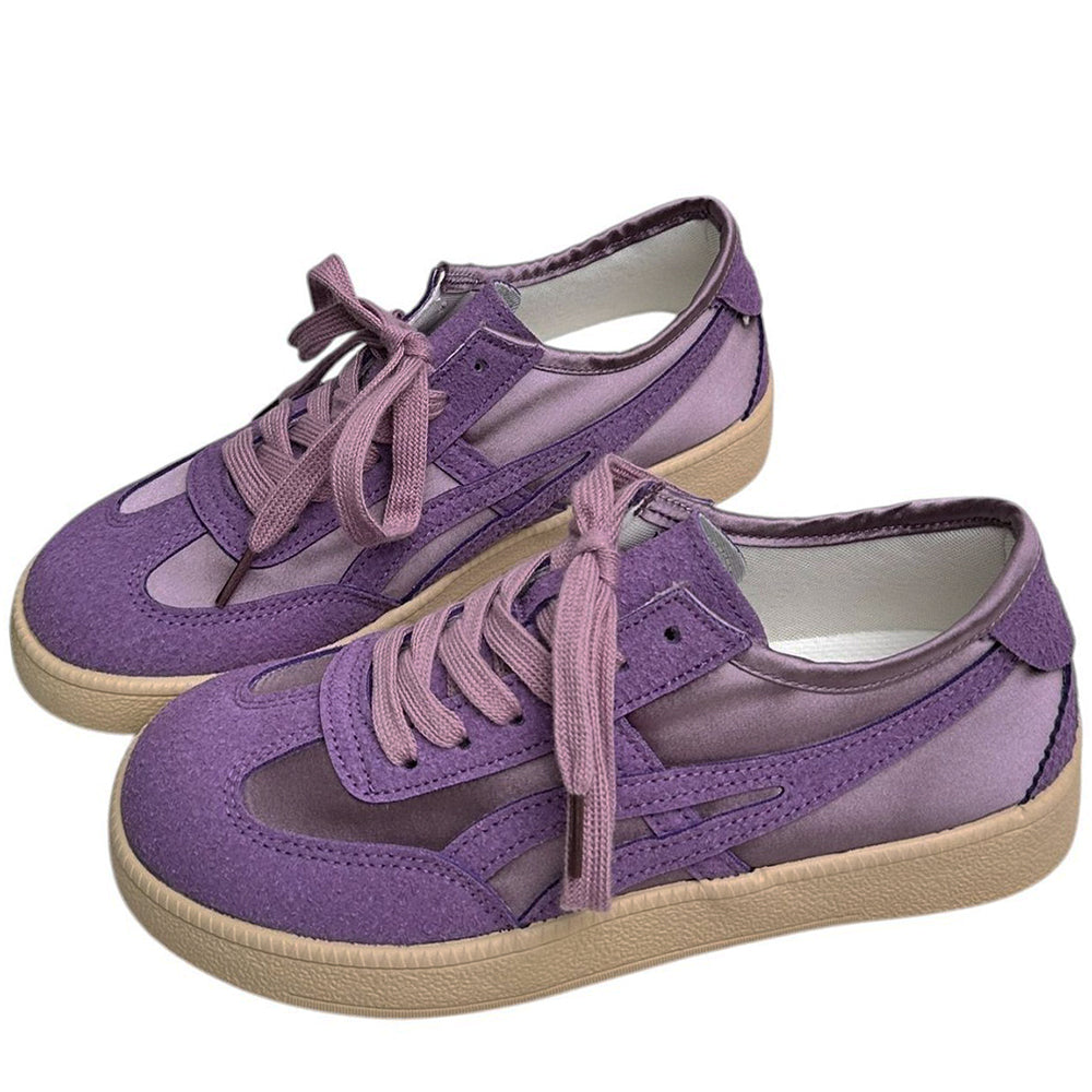 Violet Suede Retro Sneakers