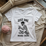 One More Row Skeleton Lady V-neck