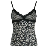 Y2K Leopard Print Tank Top