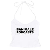 Y2K Style Podcasts Halter Top