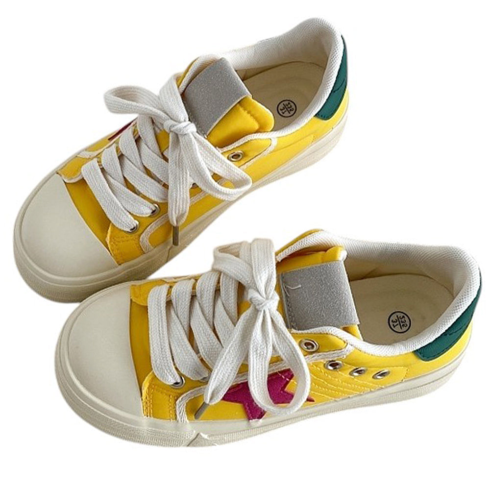 Yellow & Red Star Sneakers